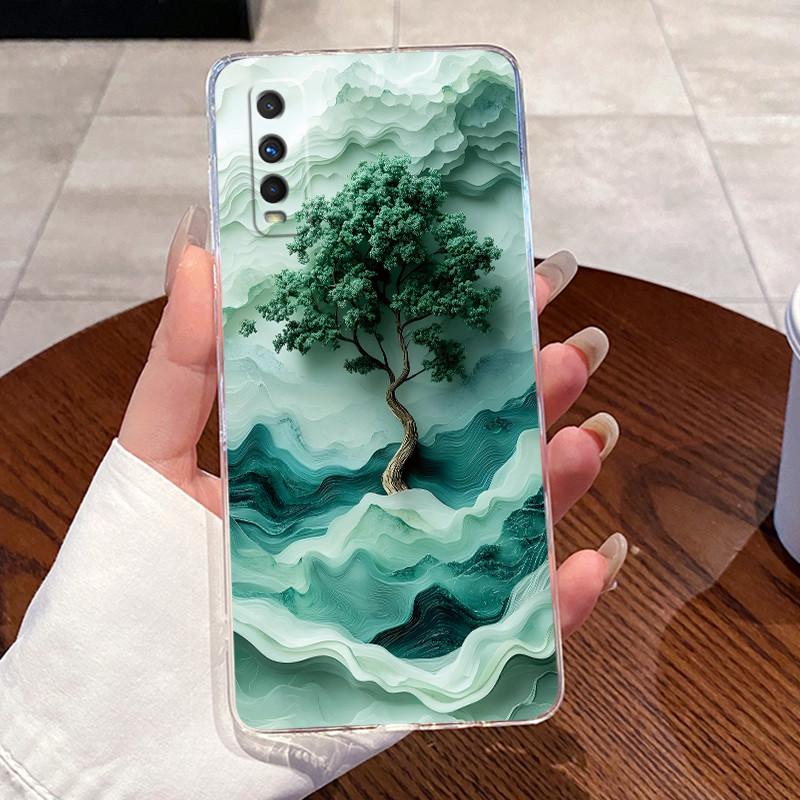 Jelly Casing For VIVO Y70S / IQOO U1 Fundas Capa Clear Silicone Soft TPU Back Cover Cute Cat Rabbit Heart Protective Case Coque