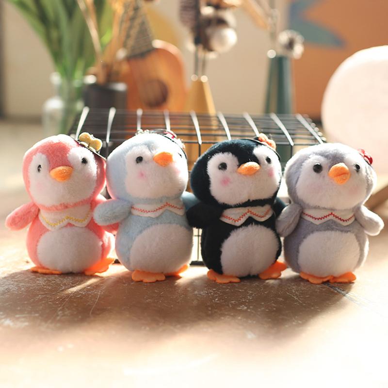 Мультяшный милый пингвин плюшевая игрушка брелок подвеска брелок чучело кукла сумка подвесные украшения рюкзак аксессуары детский подарок