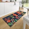 Tapis de cuisine - MANI TEXTILE - SPICE - Antidérapant - Lavable en machine - Noir