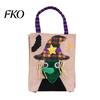 Halloween Candy Bags Trick or Treat Bags, Kids Non Woven Pumpkin Ghost Reinforced Handle Tote, Reusable Goodie Spooky Party Favor Gift