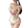 Fun underwear cute milk sexy bunny girl steel ring gathering perspective suit seduction ditch girl