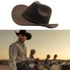 Ковбойские шляпы Панама Уникальная этническая лента Широкополая для женщин мужчин Реквизит для фотосъемки Вестерн для мужчин женщин Унисекс Головной убор