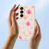 For Samsung Galaxy A17 5G Case Shell Peach Blossom Pattern Printing Straight Edge TPU Phone Back Cover