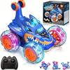 Infrared 360° Rotating Mini Car Toy Remote Control Off Road Trick Car with Wheels and Lights, Suitable for Boys Aged 4 To 10 Years Old Gift