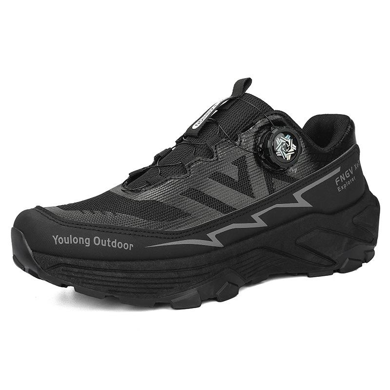 New hiking shoes outdoor travel men's leisure pass rotating button crawling off-road hiking shoes men