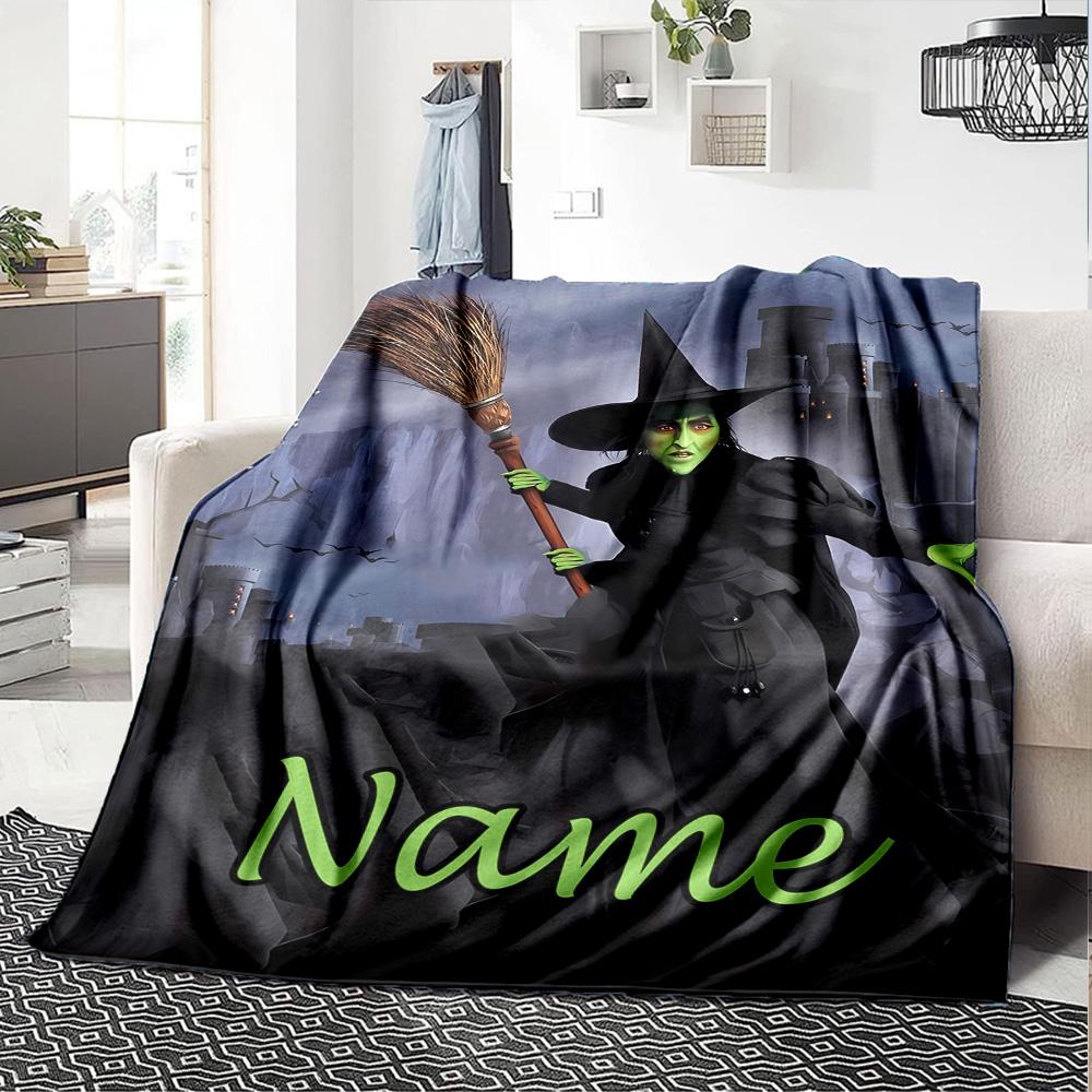 Customizable The Wizard of Oz3 Throw Blanket – Personalized Name, All-Season Cozy Snug Blanket, Machine Washable, Personalized Blanket