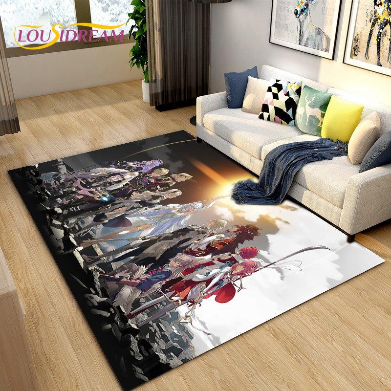 Game Gamer Fire Emblem Series Area Rug,Carpet Rug for Living Room Bedroom Sofa Doormat Decoration, Kids Play Non-slip Floor Mat