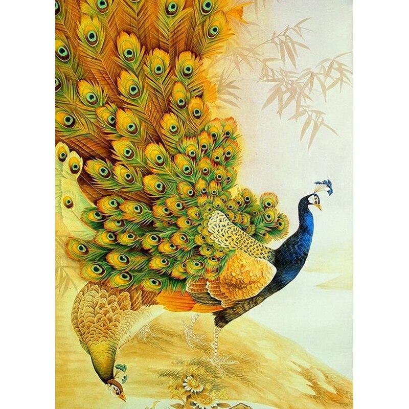 Новый 5D DIY алмазная живопись Павлин Алмазная вышивка цветок животное вышивка крестиком полная квадратная круглая дрель ремесла домашний декор подарок