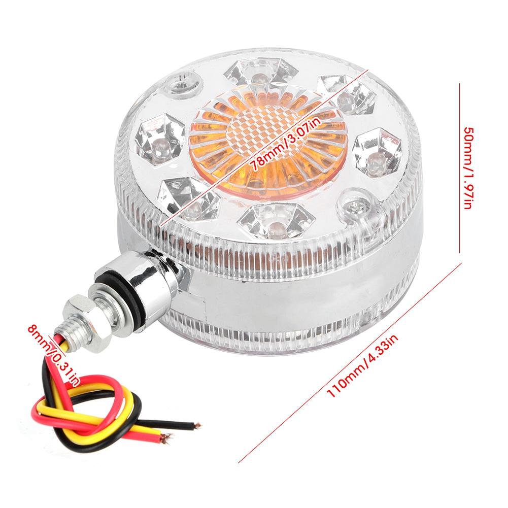 Красный желтый светодиодный боковой габаритный фонарь зеркала для грузовика с прицепом LKW 24V