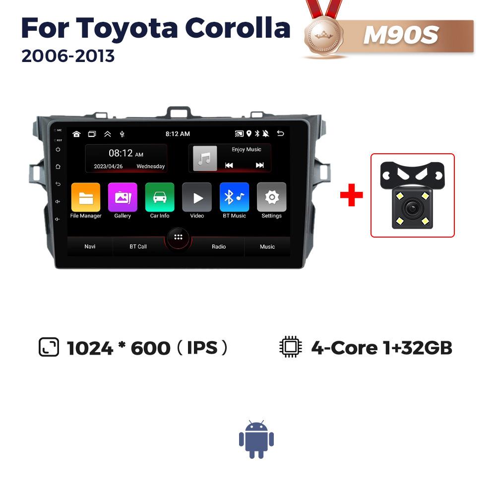 Android All In One Car Radio Multimedia Video Player для Toyota Corolla E140 150 2006-2013 Autoradio BT Carplay Monitor Auto GPS