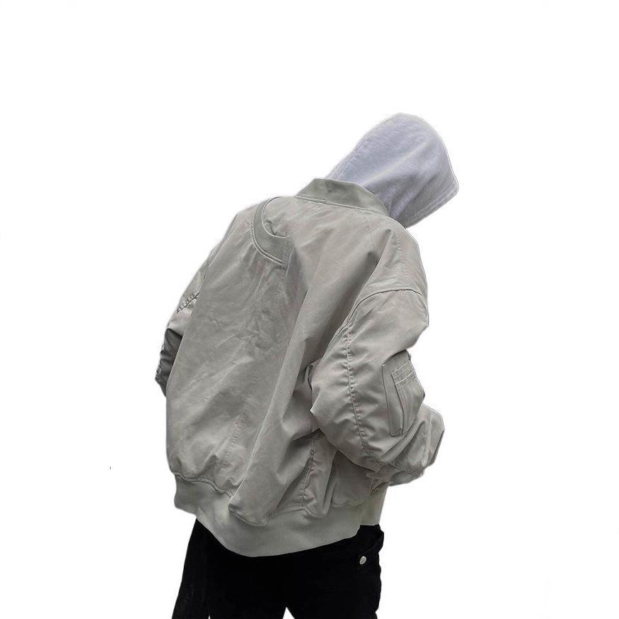 Американская ретро бомбер куртка хай-стрит мужская и женская весна и осень чувство дизайна свободная повседневная рабочая бейсбольная куртка тренд