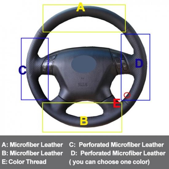 Ручная строчка Чехол на руль для Honda Elysion 2012 2013 2014 2015