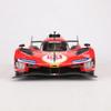 Литой автомобиль Bburago Ferrari 499P LMH, гоночный прототип Ferrari 499P WEC, победитель гонки 24 часа Ле-Мана, гиперкар 51, полная коллекция лицензионных продуктов