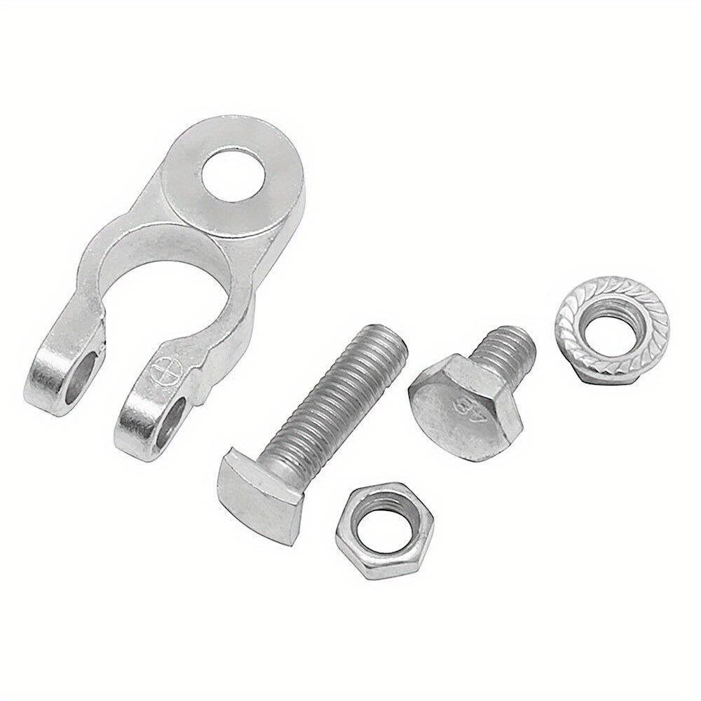 1 пара зажимов для клемм автомобильного аккумулятора, регулируемые токопроводящие колпачки, прочный штифтовой кабель, положительный и отрицательный