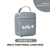 JUNT9 For KIA Car Logo Bento Box Organiser Single Shoulder Lunch Storage Bag Ceed Sportage Rio K5 K2 Optima Cerato Venga Sedona