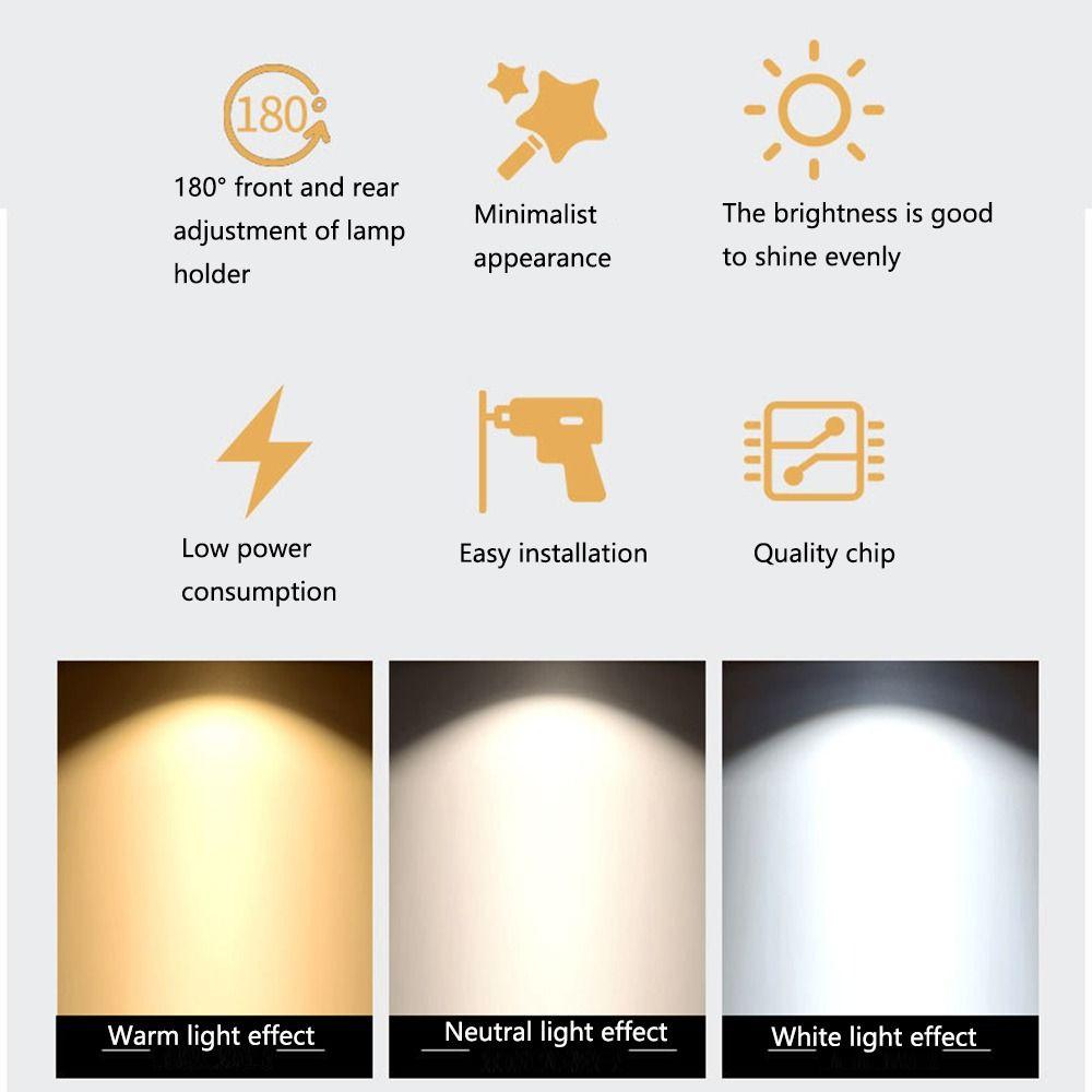 Touch Switch Reading Lamp Wall Mounted Wall Lighting Simple 12 Volt Spotlight  Motorhome