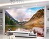 Фреска Спальня Природа Снежные Горы Озера Пейзаж 3d Обои Домашний Декор Настенные Обои Для Стен