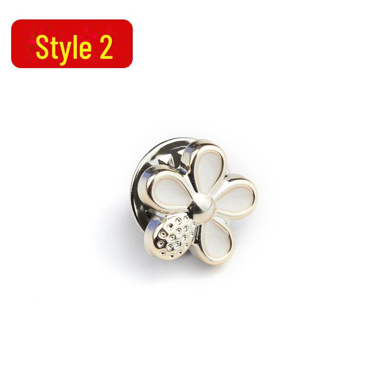 Anti-Exposure, Concealed, Removable and Sew-Free Pearl Shirt Brooch Buttons
