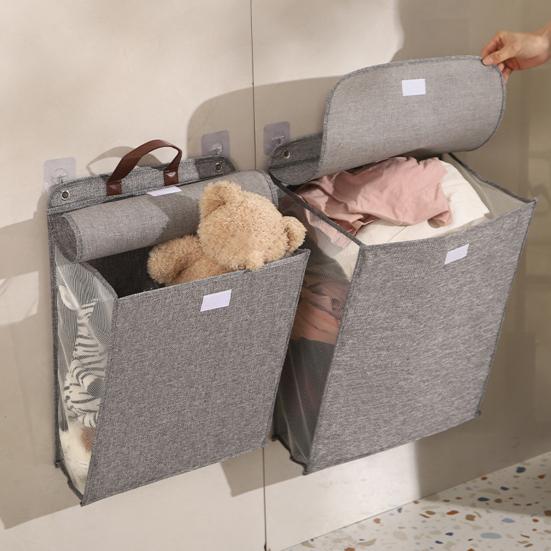 Yousheng Collapsible Clothes Basket Laundry Hamper with Lid Large Capacity Foldable Design Dirty Clothes Hamper Bathroom Organizer