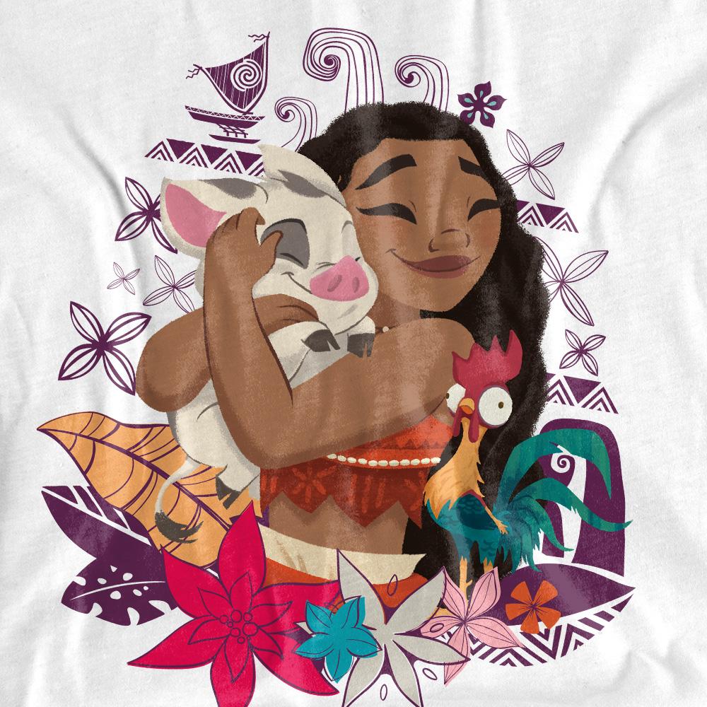 Moana Womens/Ladies Love Pua & Hei Hei T-Shirt