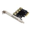 Адаптер PCIe 1 на 4 PCIe на 4 PCIe PCI-Express 1x на 16x USB 3.0 Карта майнинга ISER Карта PCI-E с позолоченными интерфейсами