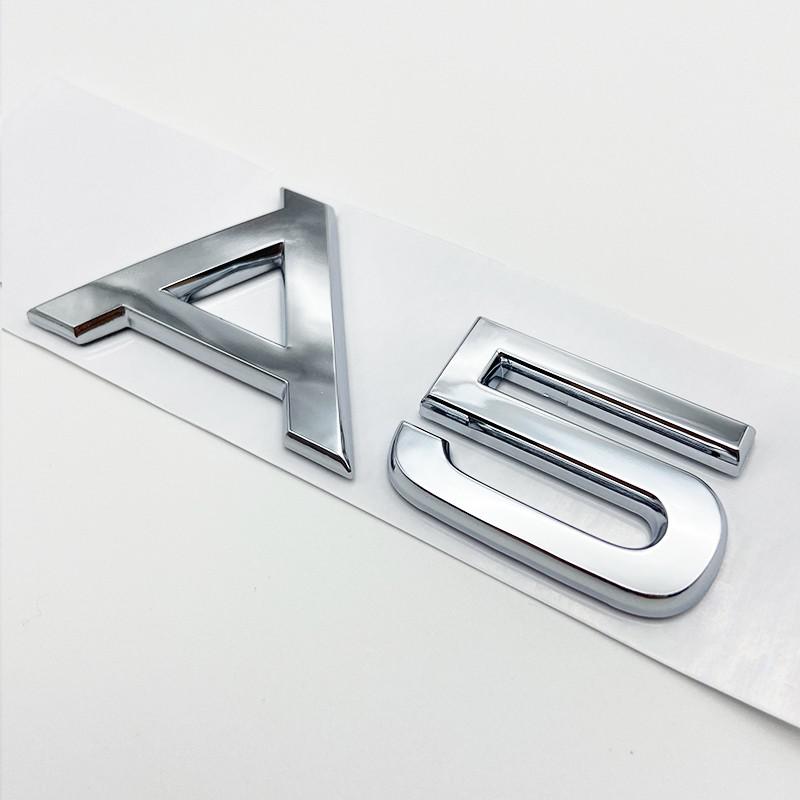 2026 Hot 3D 2.4 3.6 4.2 Car Trunk ABS Badge Emblem For Car Rear Tailgate Fender Door Adhesive Badge for Audi A4 A5 A6 A7 A8 Q3 Q5 Q7