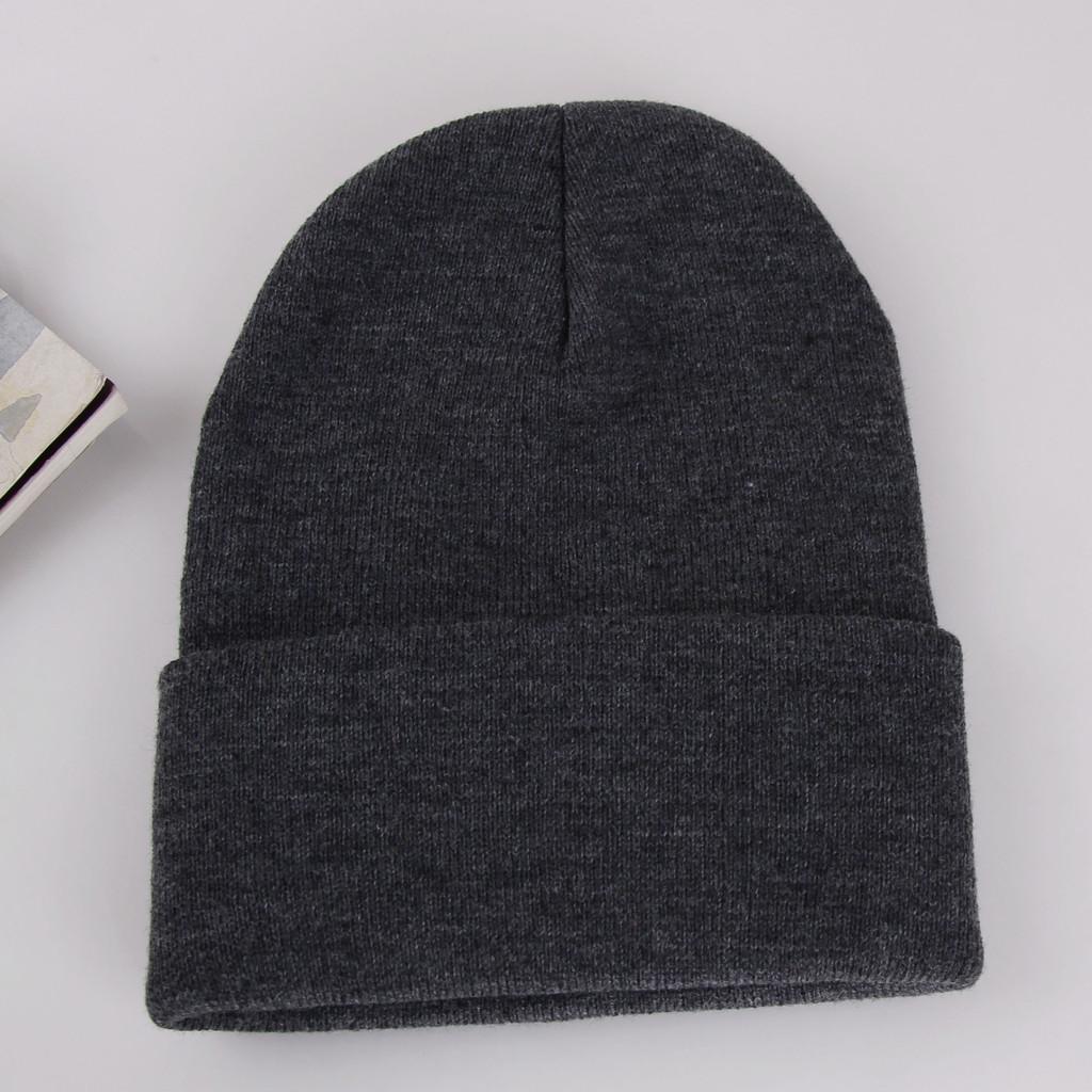 Knit Hat For Adults Winter Warmth Windproof Acrylic Cap For Casual Use