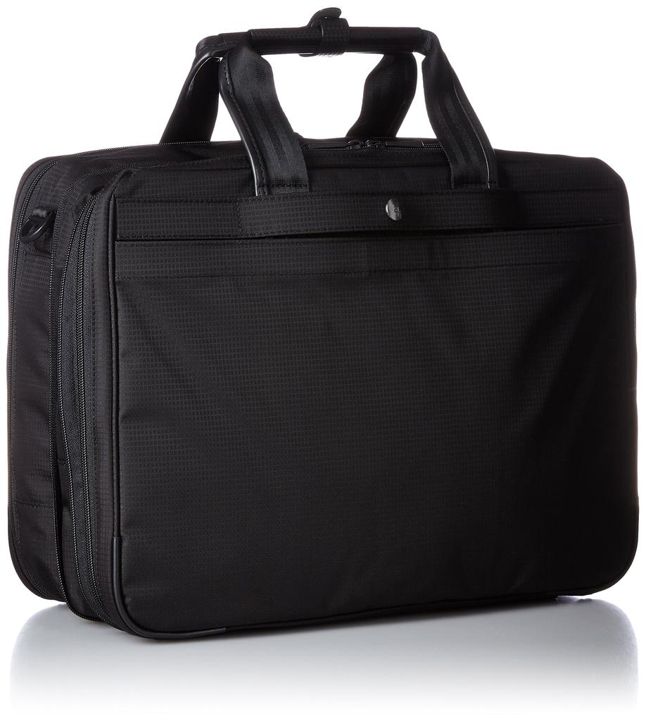 Деловая сумка легкая и сверхлегкая 890 г 2 воздушные камеры Совместима с форматом A4 дюймовый отсек для хранения ПК Плечевой ремень съемный 2-сторонний Черный [Ace Gene]