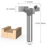 Spoilboard Surfacing Router Bit 6mm & 6.35mm Shank, Slab Flattening Planer Bit for Woodworking, T-Slot Milling Cutter