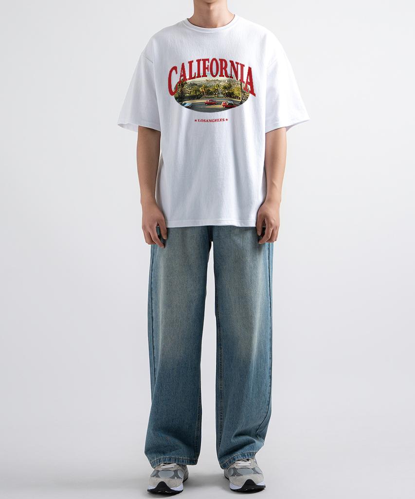 UNDEROFF [2 упаковки] Свободная футболка с круглым вырезом California + Astro с коротким рукавом