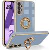 Case - BOOLING - for Samsung Galaxy A23 4G/5G - Shockproof - Liquid Silicone - 360° Rotating Ring