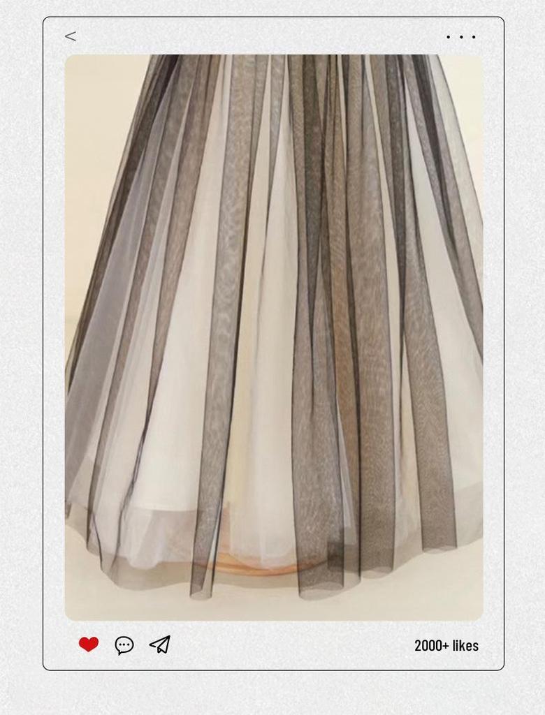 Черное сетчатое формальное хоровое платье для девочек - Элегантный осенний костюм для выступлений для фортепиано и скрипки