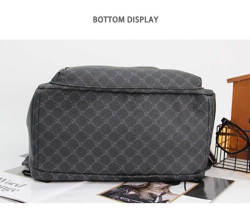 Трендовый корейский клетчатый рюкзак большой вместимости для мужчин и студентов