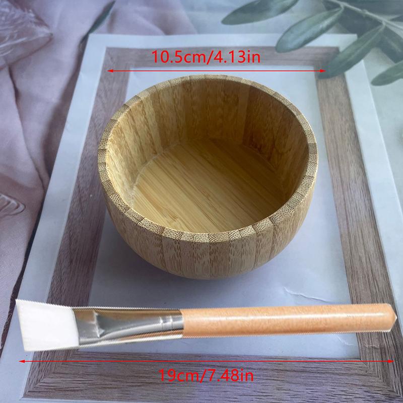 1 Набор Женский Леди DIY Набор для Масок для Лица Маска для Лица Бамбуковая Миска Палочка для Смешивания Ложка Шпатель Набор Косметический Инструмент Красоты Уход за Кожей