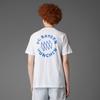 Adidas ФК Бавария UBP Логотип Буква Футбол Футболка с круглым вырезом и рукавами реглан с коротким рукавом Мужские футболки Белый JF0587