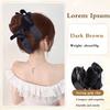 Синтетический бант заколка шиньон грязный пучок клипса в волосах волнистые вьющиеся волосы пучок хвост наращивание резинка для волос шиньоны для женщин