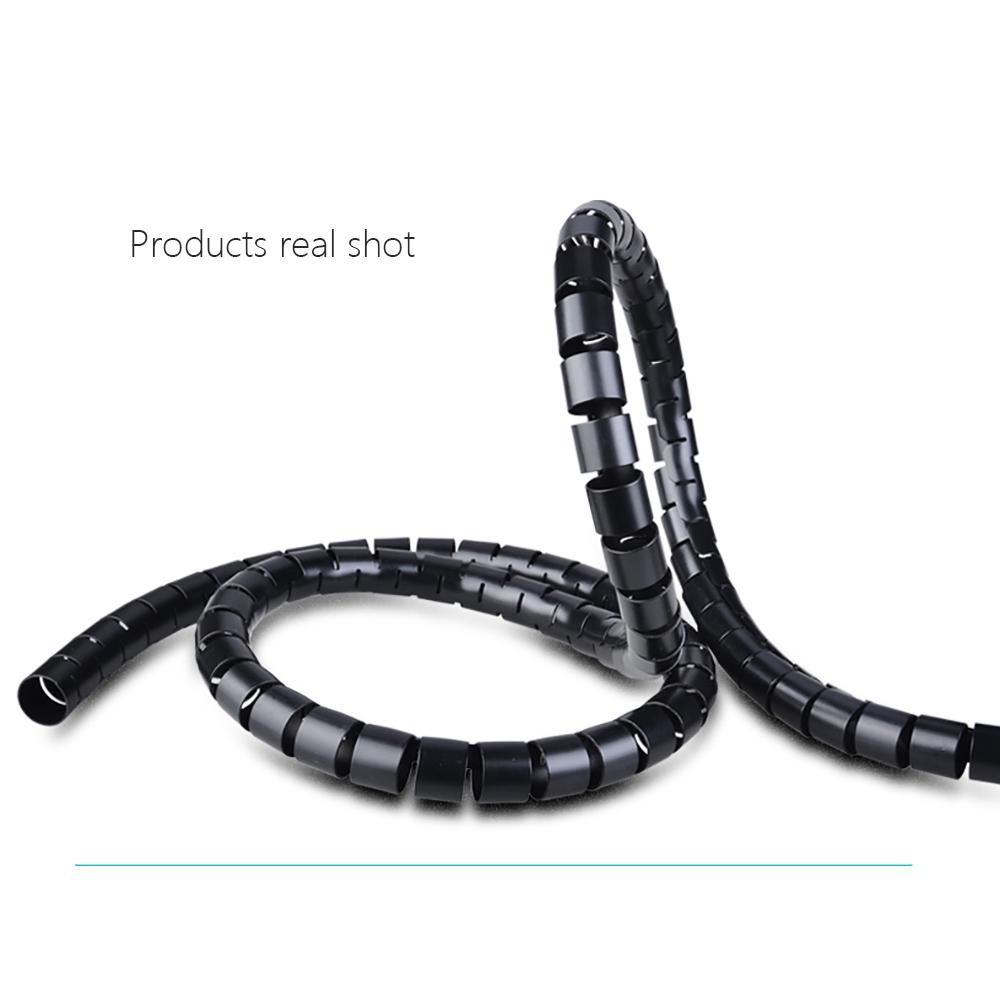 2m Wire Wrap Organizer Winder Clip Cable Plug Wire Holder Cord Protector Management Ethernet Wire