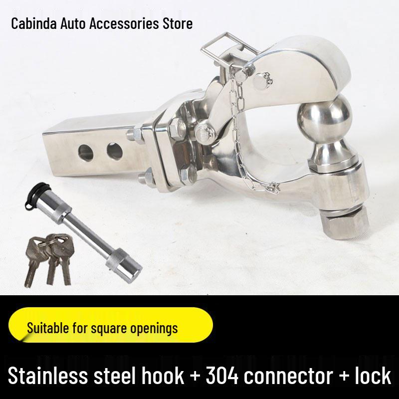 Совместимо с буксировочными крюками для Ford Bronco RV, буксировочными крюками «Голова тигра с квадратной пастью» и фаркопами.