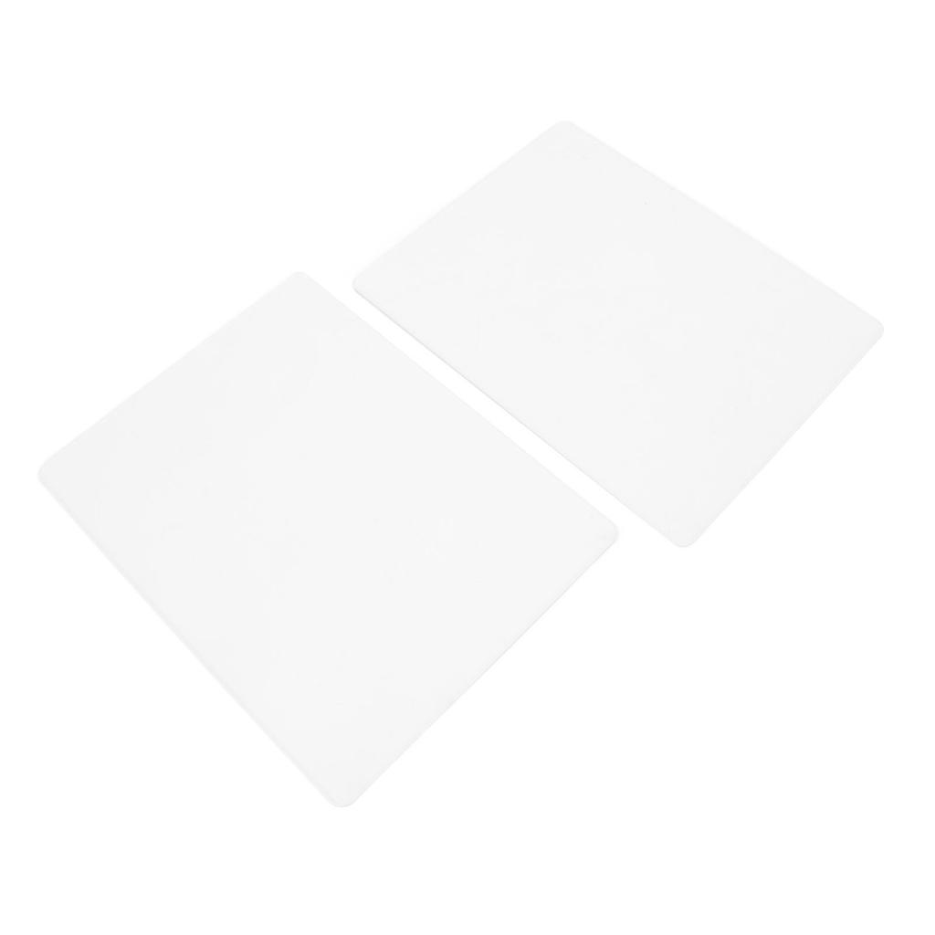2PCS Embossing Mat Plates 3mm Thick Acrylic Backing Pad for Paper Leather Fabric Crafting Scrapbooking Card Making