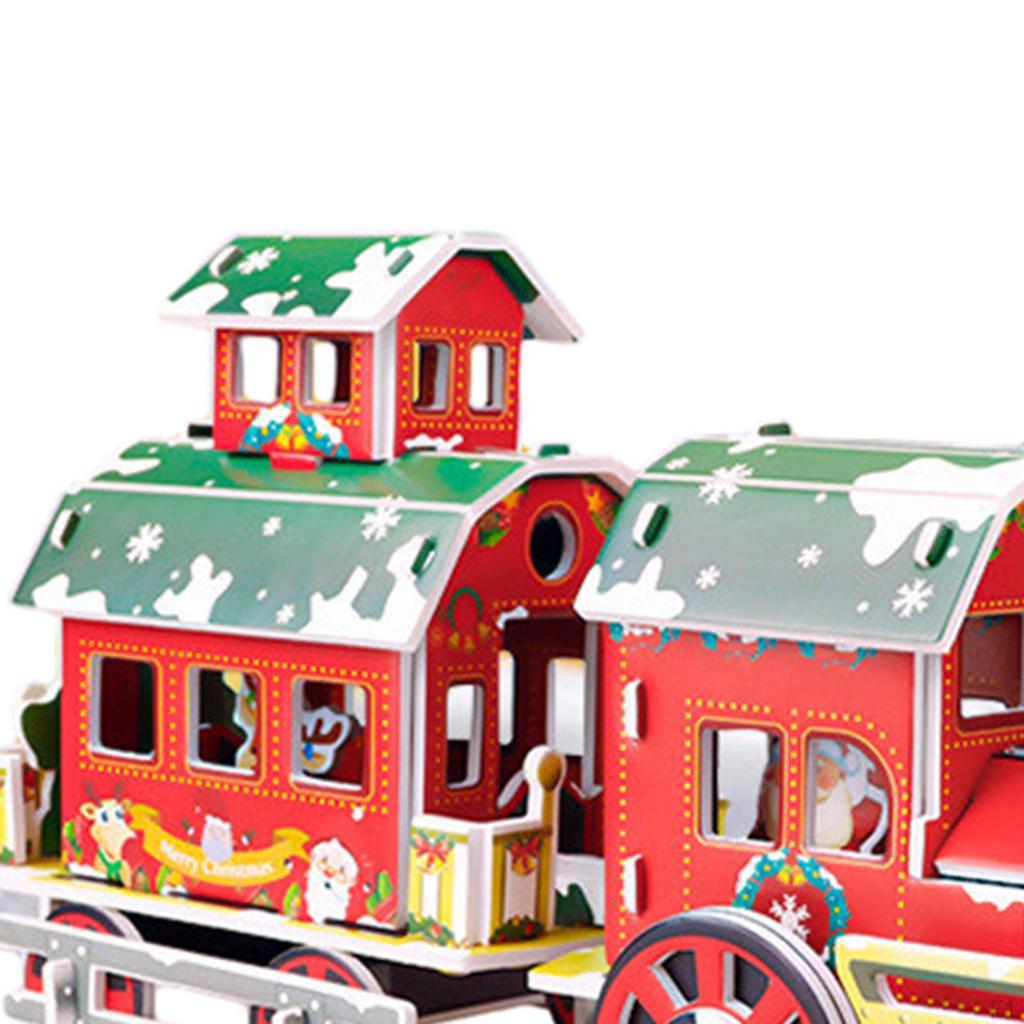 DIY Decoration, Christmas Crafts, Indoor And Outdoor 3D Puzzle for Kids, Craft House