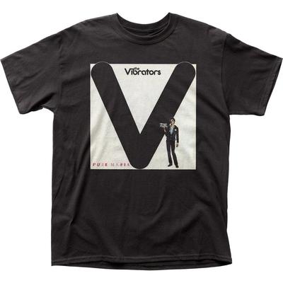 The Vibrators Pure Mania Мужская футболка Рок-н-ролл Классическая футболка группы Новая черная