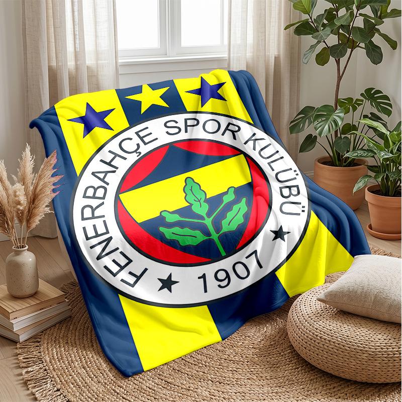 Fenerbahce Theme blanket Soft Flannel Blanket Plush Throw Blanket Cozy Sofa Bed Blanket for Home Decor