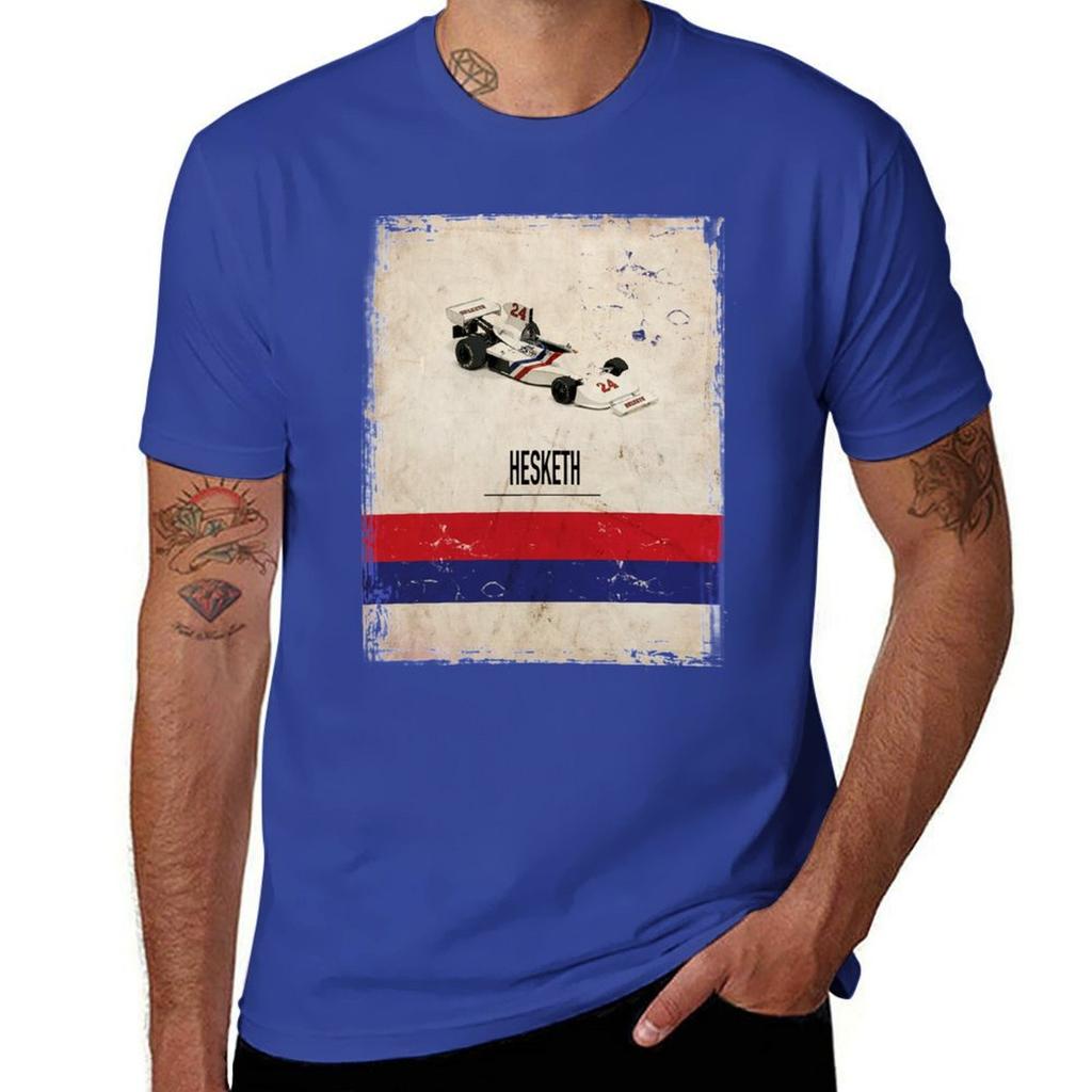 Hesketh Racing F Car Футболка летний топ одежда больших размеров аниме футболки Унисекс