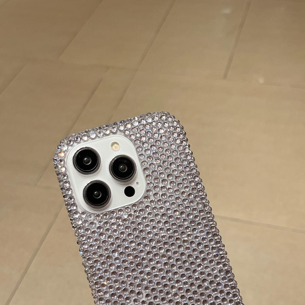 Applicable To Apple 16 Full Diamond Bow Mobile Phone Case IPhone 15 ProMax Luxury Fairy 14 Drop Protection Case