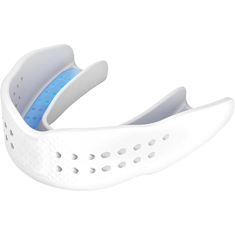 Капа ShockDoctor 8802A SUPER FIT - Формованная, Защитная, Легкая, Тонкая, Для взрослых/подростков, Белая, Для спорта, Тренировок, Боевых искусств