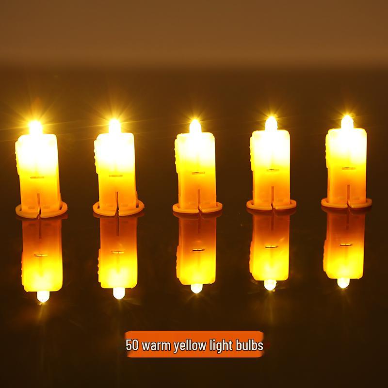 Светодиодный фонарь, комплект фитильных бусин: Сделай сам Красочные Светящиеся Огни для Детей