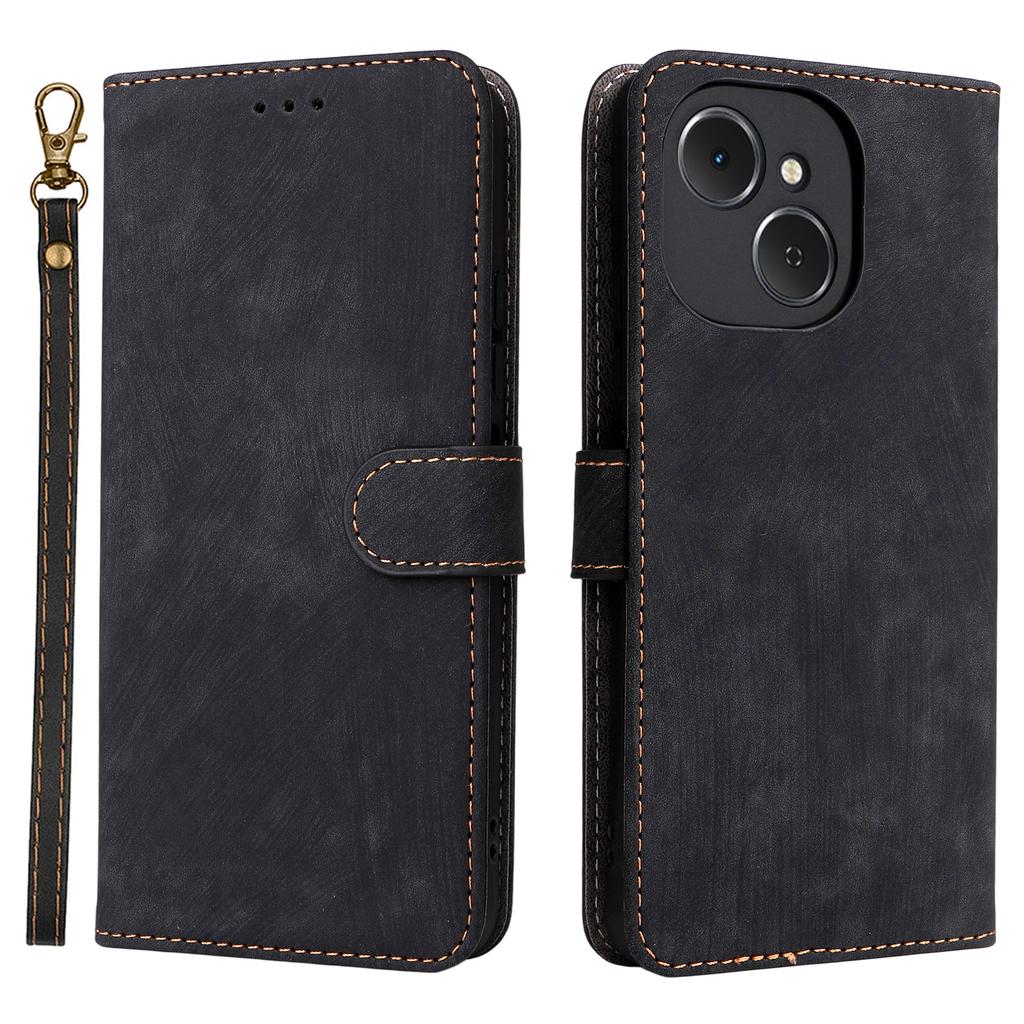 For TECNO Spark 40C Case Wallet RFID Blocking PU Leather Phone Cover Stand with Strap