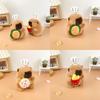 Chef Capybara Cartoon Plush Doll Children Toys Keychains Backpack Decoration
