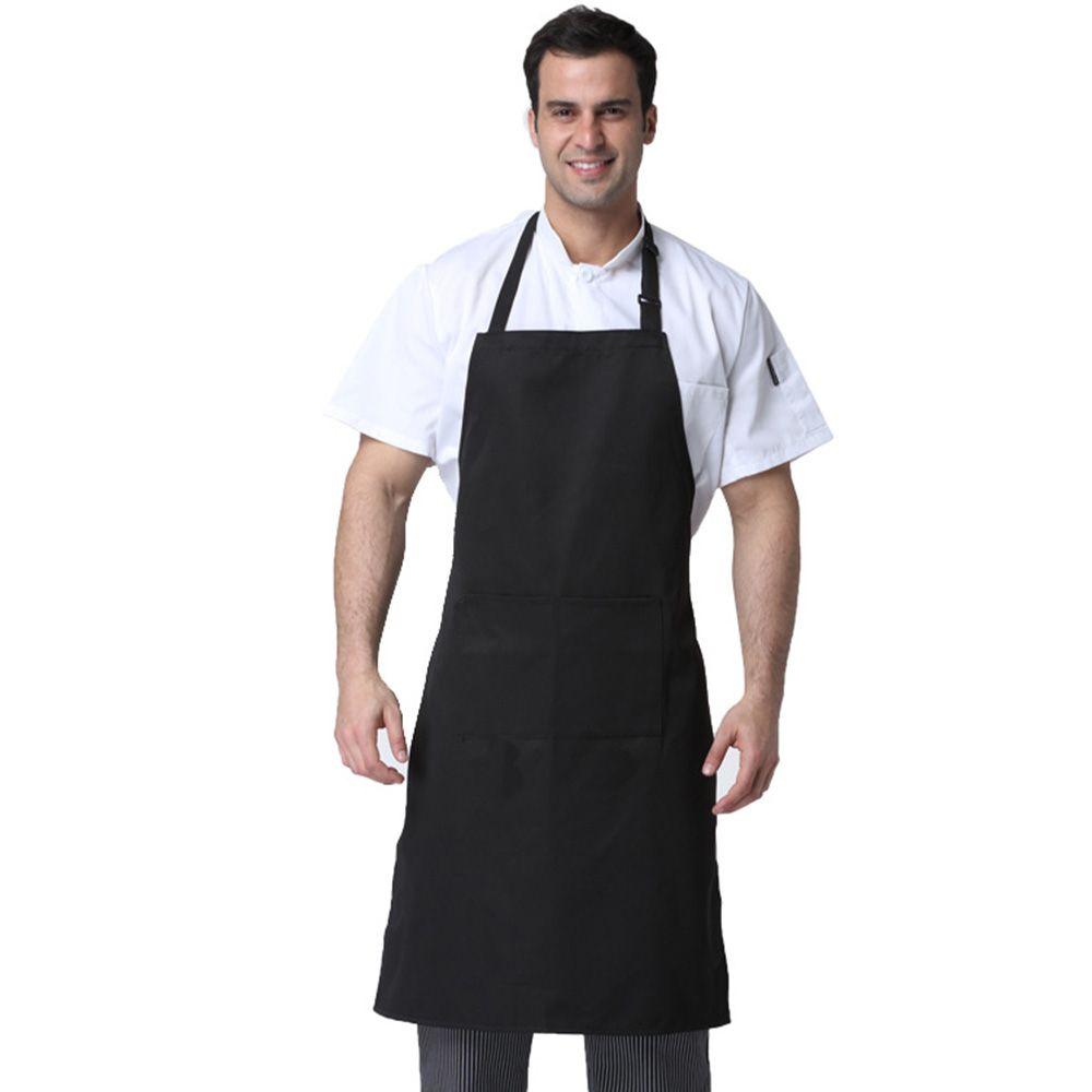 И Женщины Главная Кухня Кейтеринг Длинный Холтер Шея Полосатый Фартук Шеф-повар Фартук Чистый Фартук Нагрудники