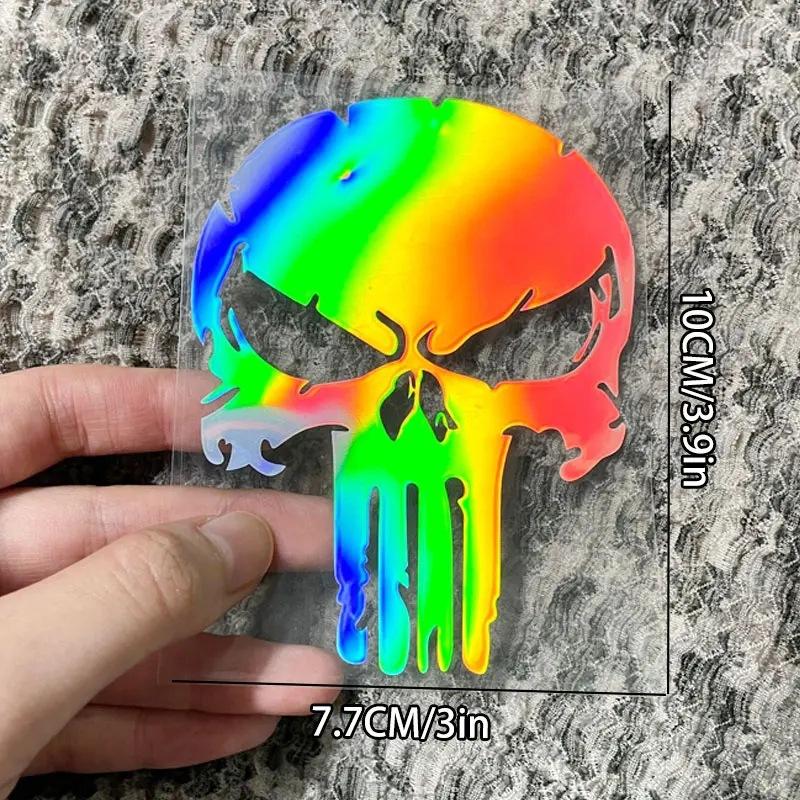 Персонализированная светоотражающая наклейка на автомобиль Череп Электромобиль Мотоцикл Украшение Наклейка на автомобиль
